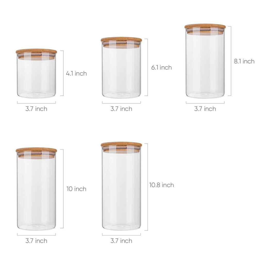Glass Storage Containers with Bamboo Lid