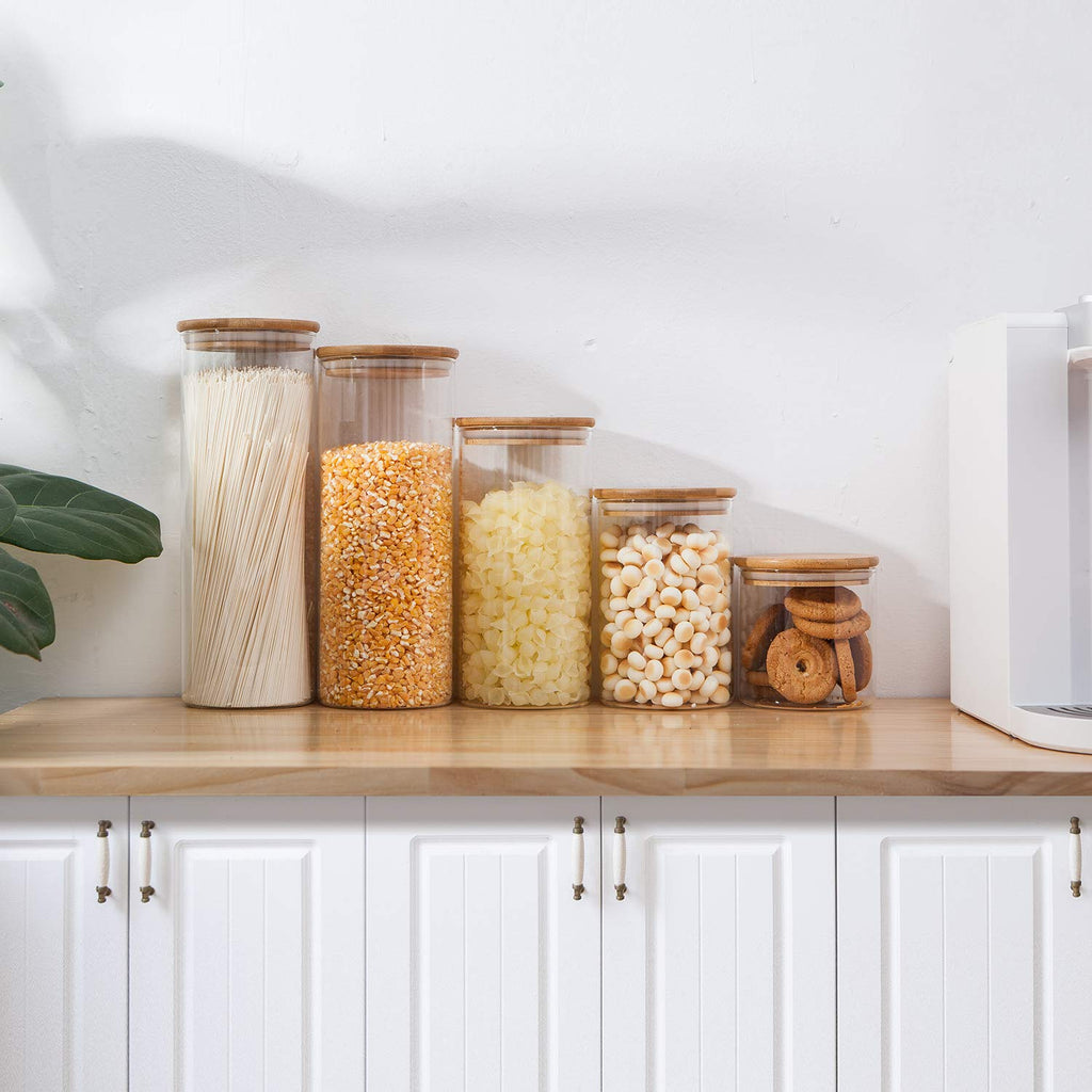 Glass Storage Containers with Bamboo Lid