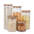 Glass Storage Containers with Bamboo Lid