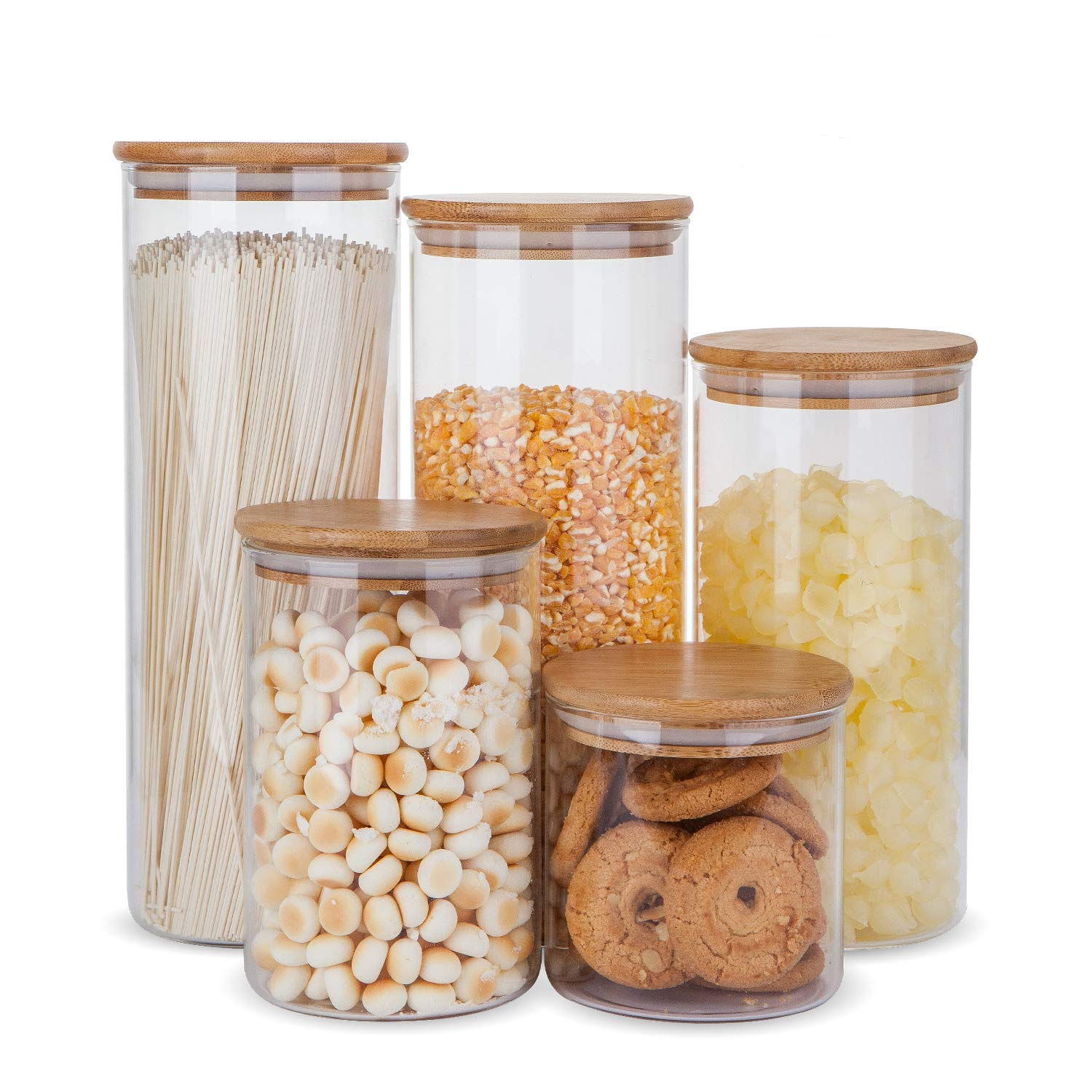 Glass Storage Containers with Bamboo Lid