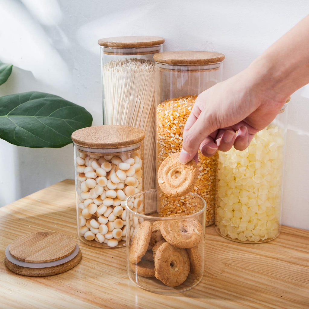 Glass Storage Containers with Bamboo Lid